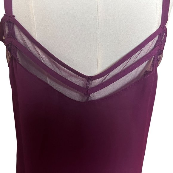 Torrid Purple Georgette Mesh Insert Cami Size 0 Large NWT - Picture 9 of 9